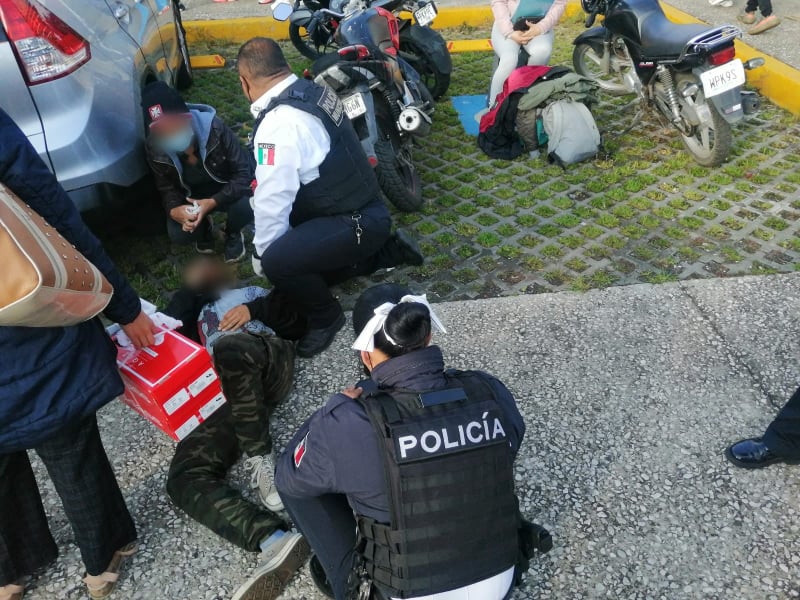 MORELIA Joven resulta herido al desmayarse en el Poliforum 1