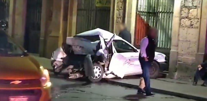 MORELIA Choque entre 3 vehículos deja un herido en el Centro Histórico de Morelia 1