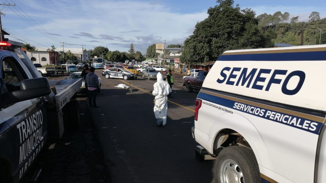 URUAPAN Mortal carambola en la libre a Pátzcuaro un motociclista muerto 2