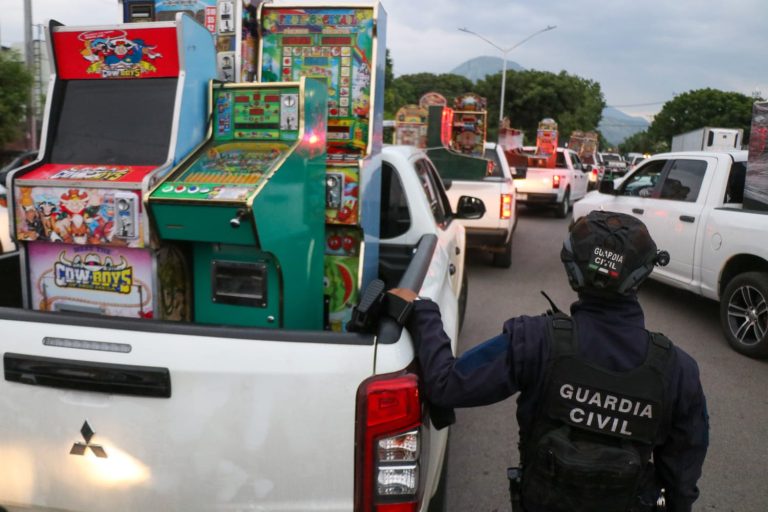 Decomisan 214 maquinas tragamoneda en Apatzingán