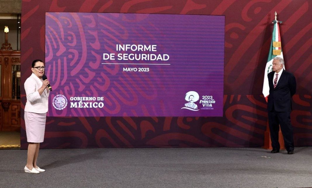 CIUDAD DE MÉXICO A la baja tendencia de homicidios en Michoacán Rosa Icela Rodríguez 1