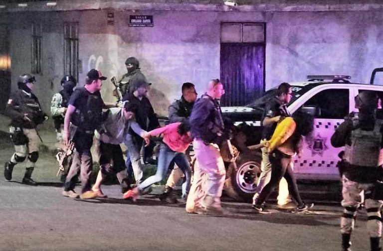 Detenidos, 10 presuntos delincuentes en operativo cerca de Lomas del Durazno