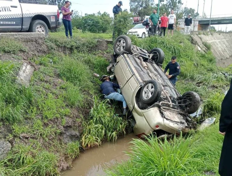 Se registran 2 accidentes vehiculares en distintos puntos de Morelia