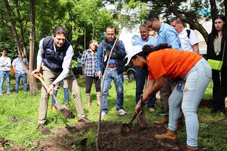 Supervisan trabajos de mantenimiento en el Parque Lineal Bicentenario