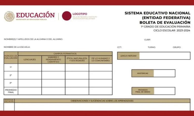 Entrega SEP nueva boleta de calificaciones, agrupa materias por campos formativos