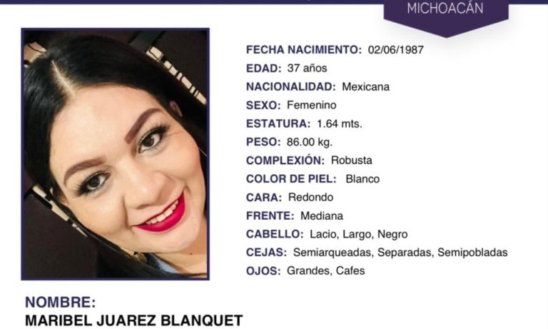 Se cumplen ocho días de la desaparición de ex alcaldesa de Angamacutiro