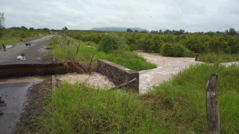 ¿Por dónde voy a pasar? Habitante de Tecomacan al descubrir un río donde antes estaba la carretera