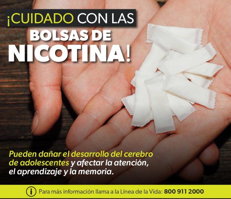 Advierten autoridades sobre los riesgos de consumir bolsas de nicotina