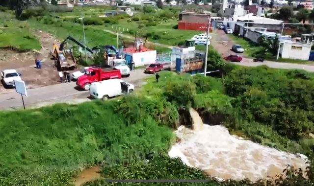 Gobierno Municipal aumenta capacidad de extracción en dren Los Itzícuaros