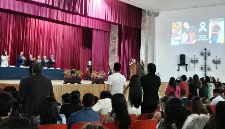 Rinden homenaje en la UMSNH a Diher, víctima de homicidio