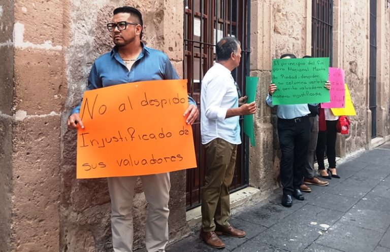 Despido injustificado de 390 peritos valuadores a nivel nacional en el Monte de Piedad