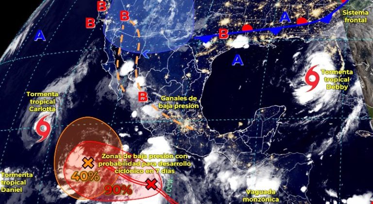 Zona de baja presión originará lluvias en Michoacán