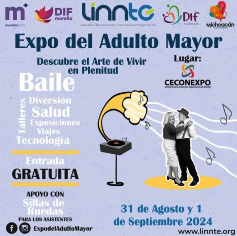 Viene la Expo del Adulto Mayor, un espacio para honrarles y atenderles