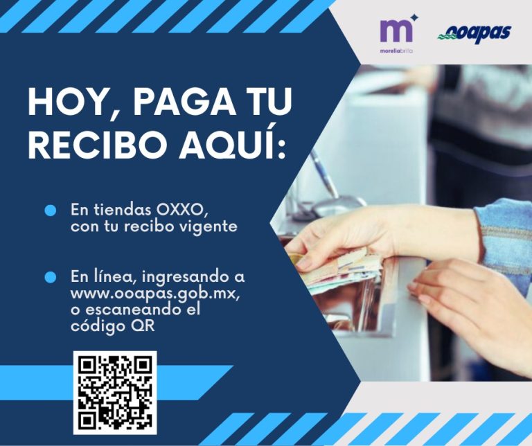 OOAPAS ofrece alternativas de pago para el 30 de septiembre y el 1° de octubre