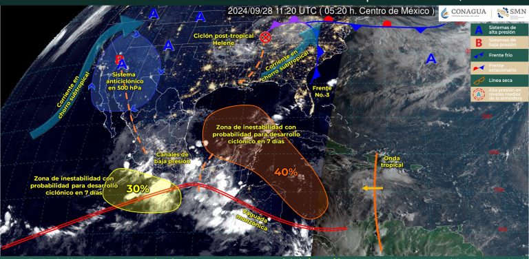 Continuarán las lluvias en el estado por los remanentes de “John”
