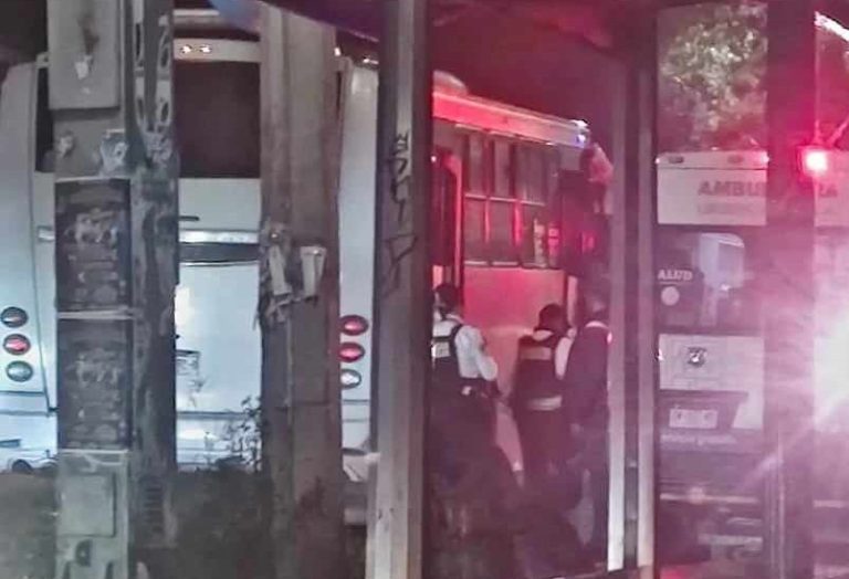 Mujer muere a bordo de camión de transporte público