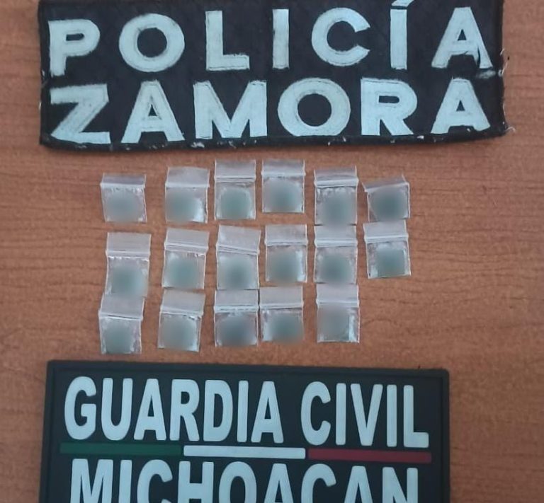 Suman 4 presuntos narcomenudistas detenidos durante las últimas horas, en Zamora