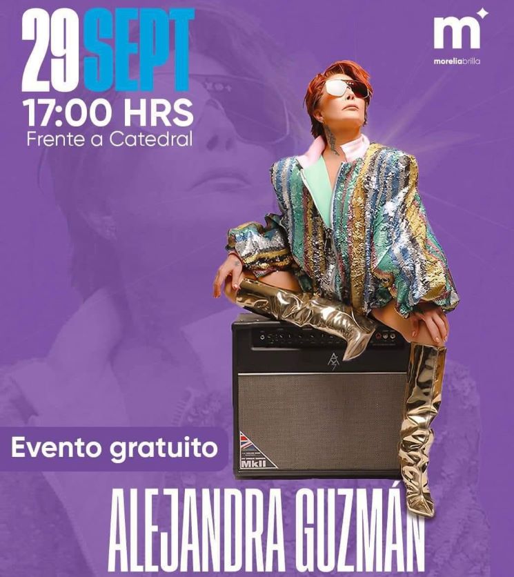 Gobierno de Morelia invita a disfrutar del concierto de Alejandra Guzmán