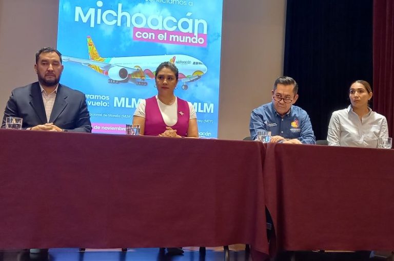 A partir del 3 de noviembre, nueva ruta aérea Morelia-Monterrey