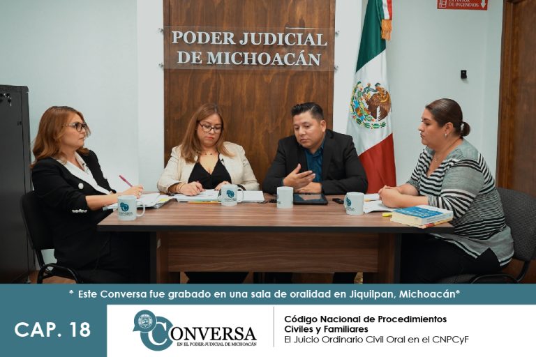 Juezas y jueces de Michoacán, continúan analizando el Código Nacional de Procedimientos Civiles y Familiares