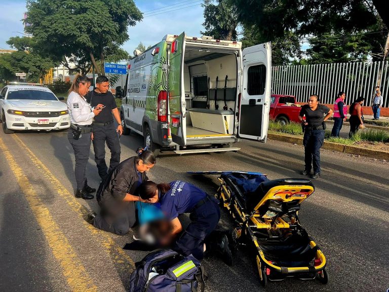 Peatona es atropellada en la Avenida Madero Poniente de Morelia