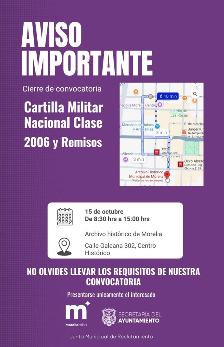 Este martes, último día para tramitar Cartilla Militar Clase 2006 y Remisos