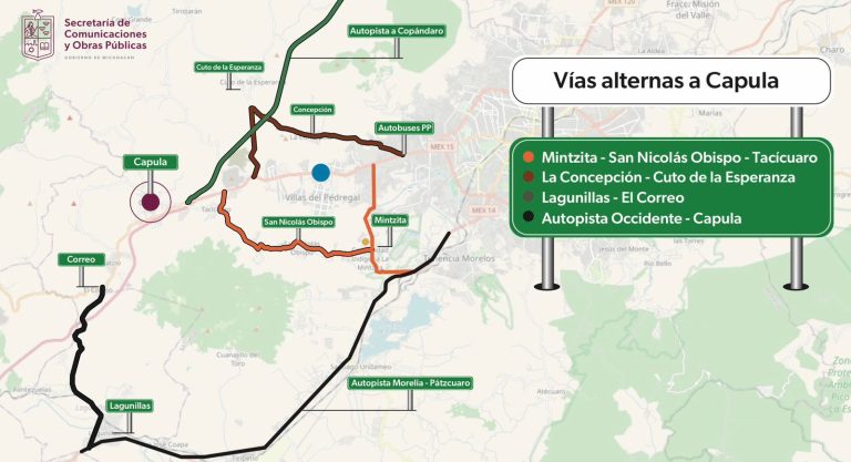 Presentan ruta alterna para llegar a Capula a la Feria de la Catrina
