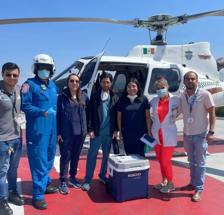SSP traslada vía aérea órganos donados para trasplante en CdMx