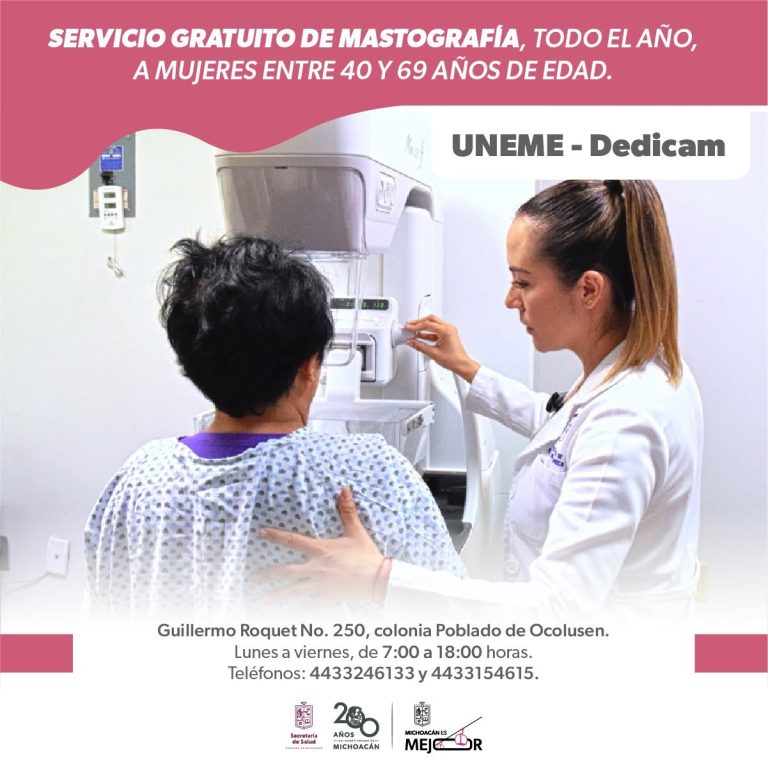 ¿Dónde realizarte una mastografía gratuita en Morelia? La SSM te dice