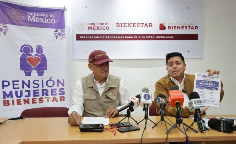 Abren registro para pensión a mujeres de 63 y 64 años de edad en Michoacán