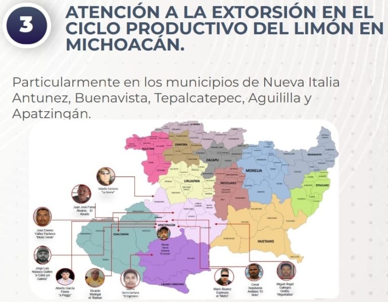 En estrategia nacional de seguridad se dará atención a extorsión a limoneros
