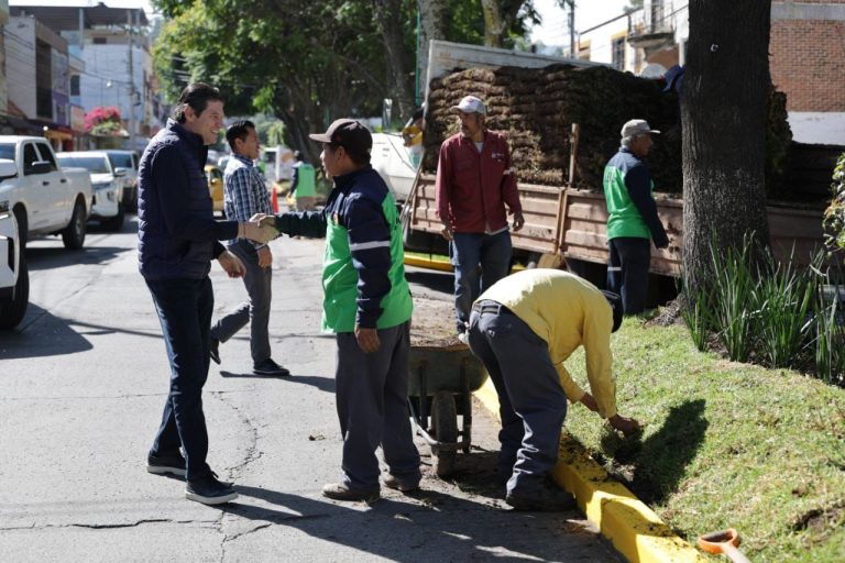 Supervisa alcalde trabajos en avenida Fuentes de Morelia