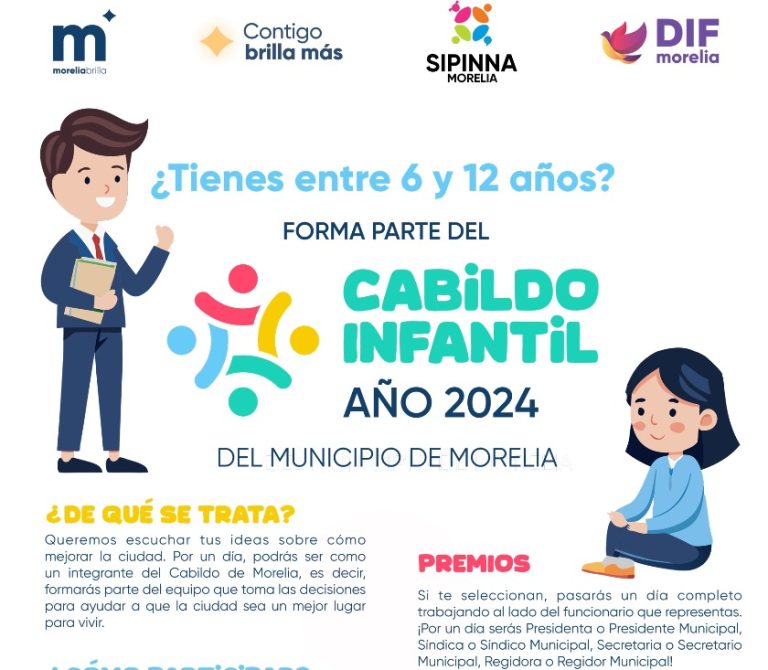 Invita ayuntamiento a las niñas y niños a formar parte del Cabildo Infantil
