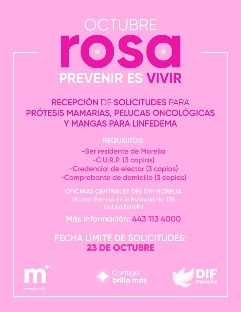 Impulsa DIF Morelia detección oportuna del cáncer de mama, con vales de mastografías gratuitas todo el año