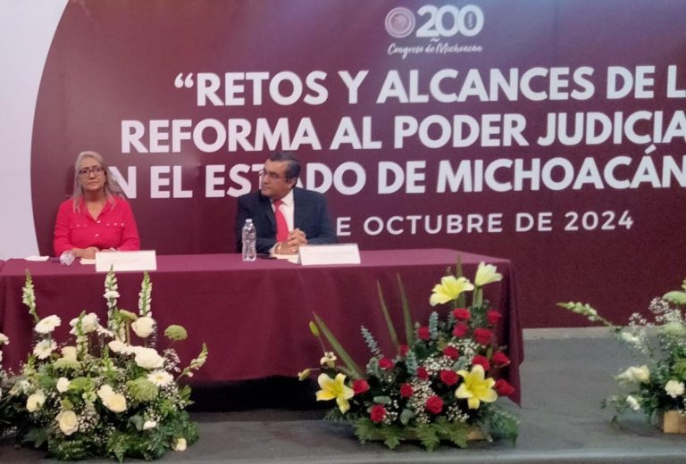 Defiende Emma Rivera reforma al Poder Judicial en Michoacán, «La justicia enfrenta retos insoslayables», dice