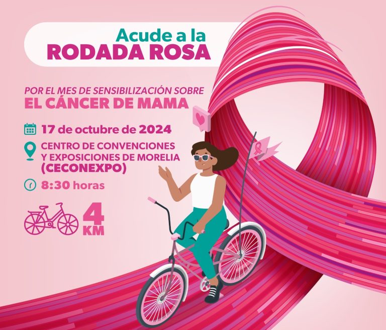 Invitan a la Rodada Rosa contra el cáncer de mama