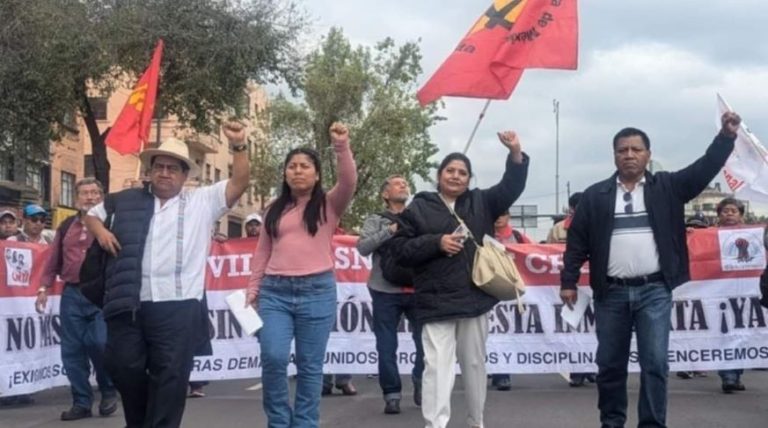 Emplaza CNTE Oficial a Claudia Sheinbaum a cumplir pendientes dejados por AMLO