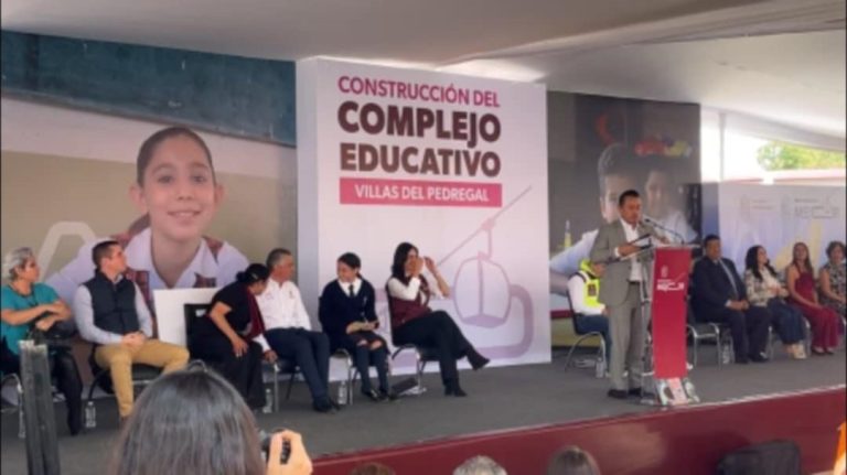 Inicia construcción del complejo educativo Villas del Pedregal para albergar 810 alumnos