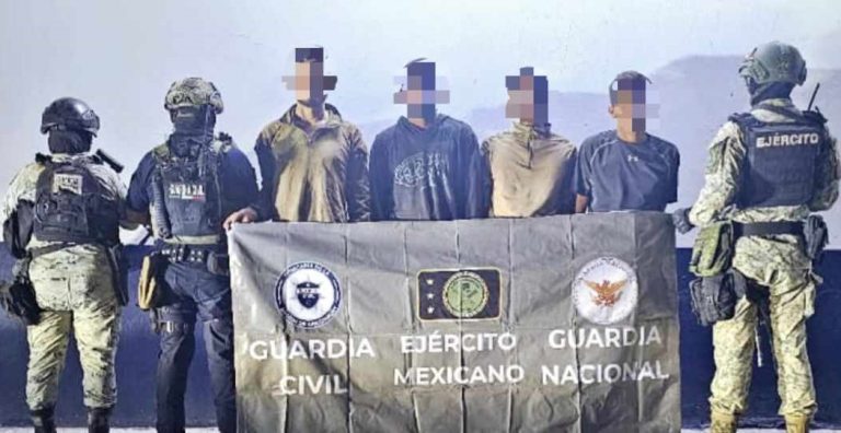 Capturan a otros cuatro pistoleros del CJNG en Las Bateas