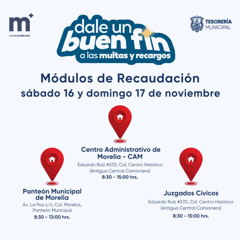 Por Buen Fin,  ayuntamiento abrirá 3 módulos de recaudación este fin de semana