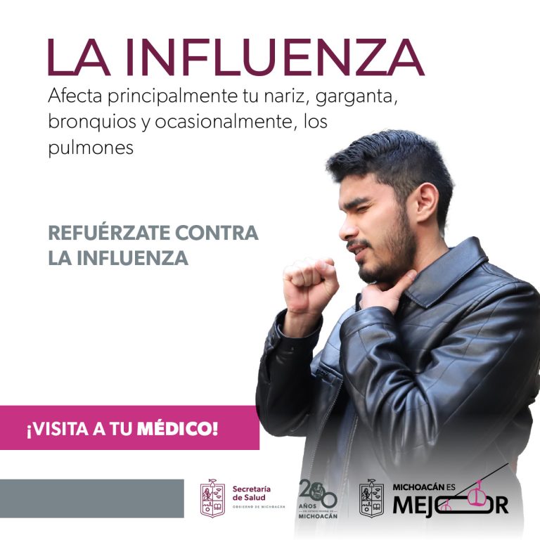 Estos son los síntomas de la influenza; vacúnate en los centros de salud