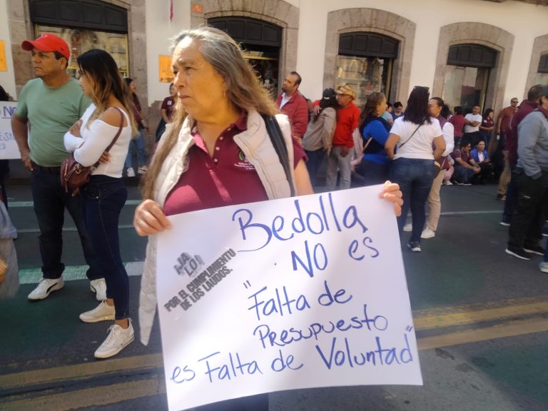 Trabajadores del sector salud se manifestaron para exigir su basificación