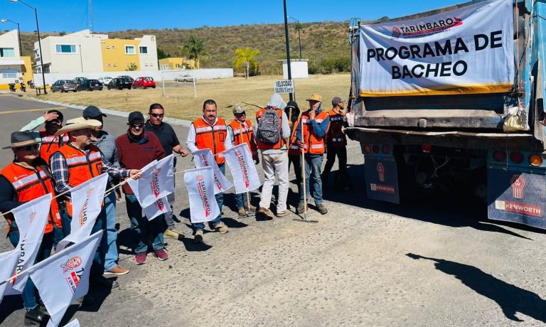Arranca programa de bacheo en Tarímbaro para mejorar la seguridad vial