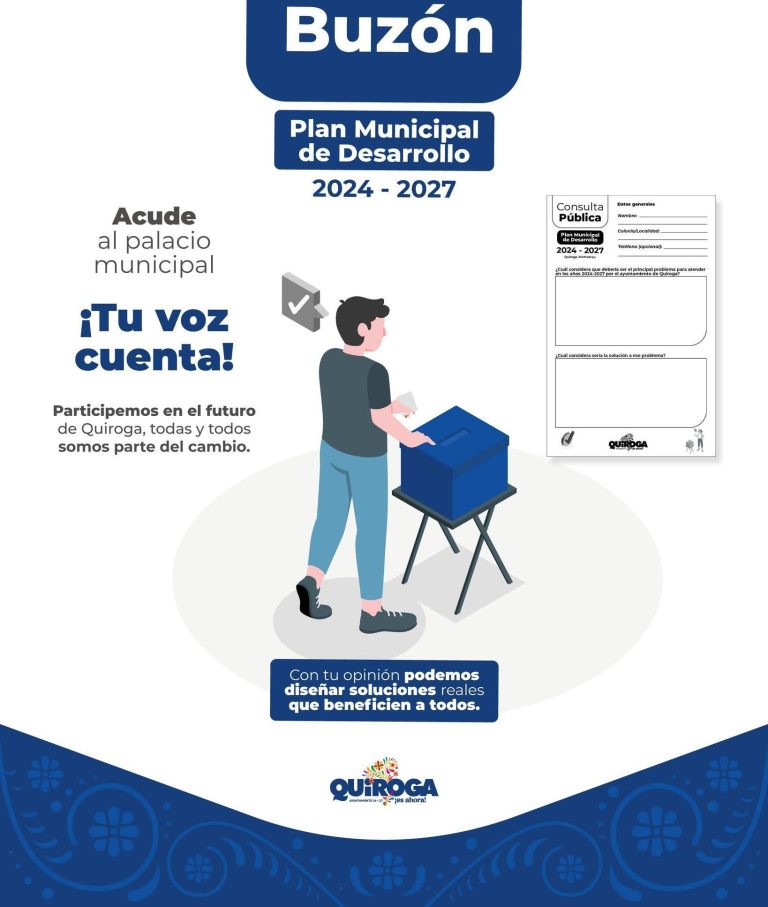 Instalan buzón ciudadano en la Presidencia Municipal de Quiroga