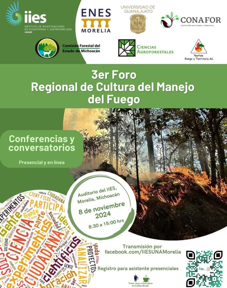 Expertos y brigadistas se reúnen en Michoacán para impulsar una cultura de manejo del fuego