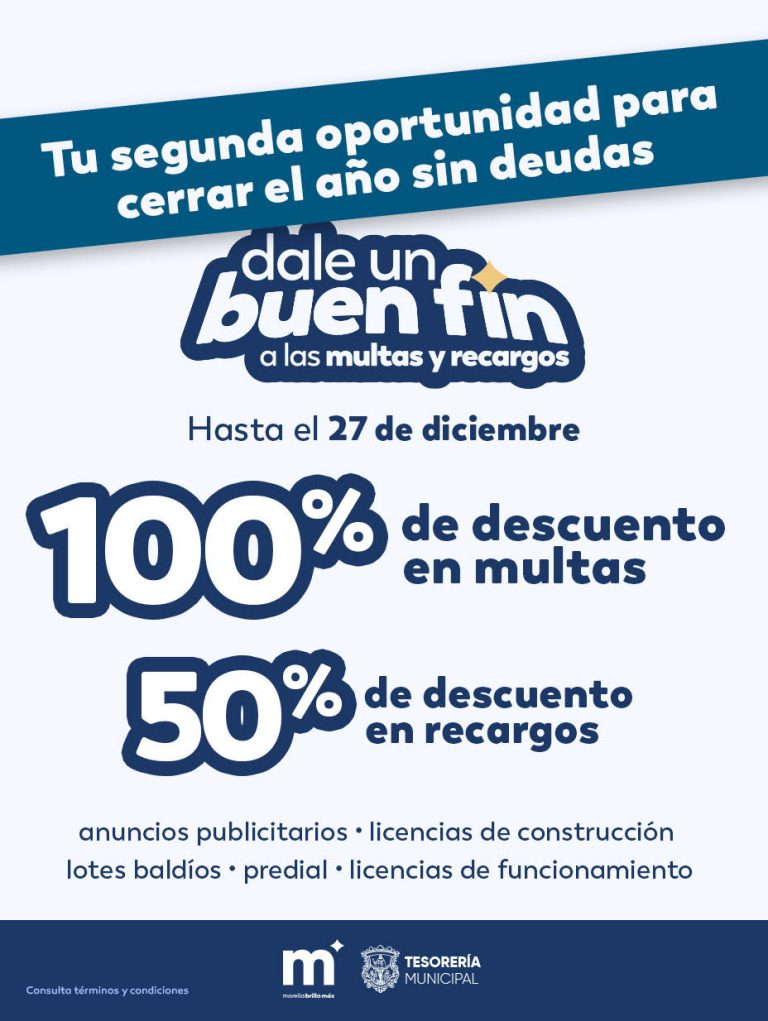 Este viernes, último día de descuentos en multas y recargos de impuestos municipales
