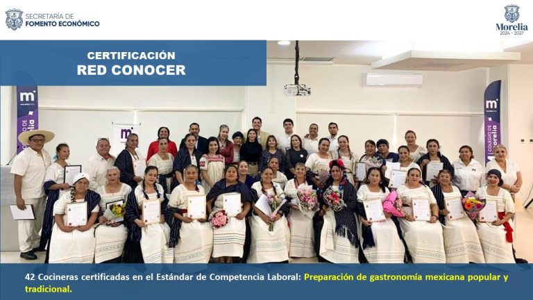 Gobierno de Morelia fomenta capacitación de cocineras y cocineros
