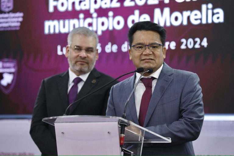 Durante 2024 fueron invertidos más de 30 mdp del Fortapaz en Morelia