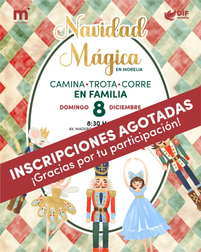 DIF Morelia agota inscripciones a su Carrera Navideña Familiar