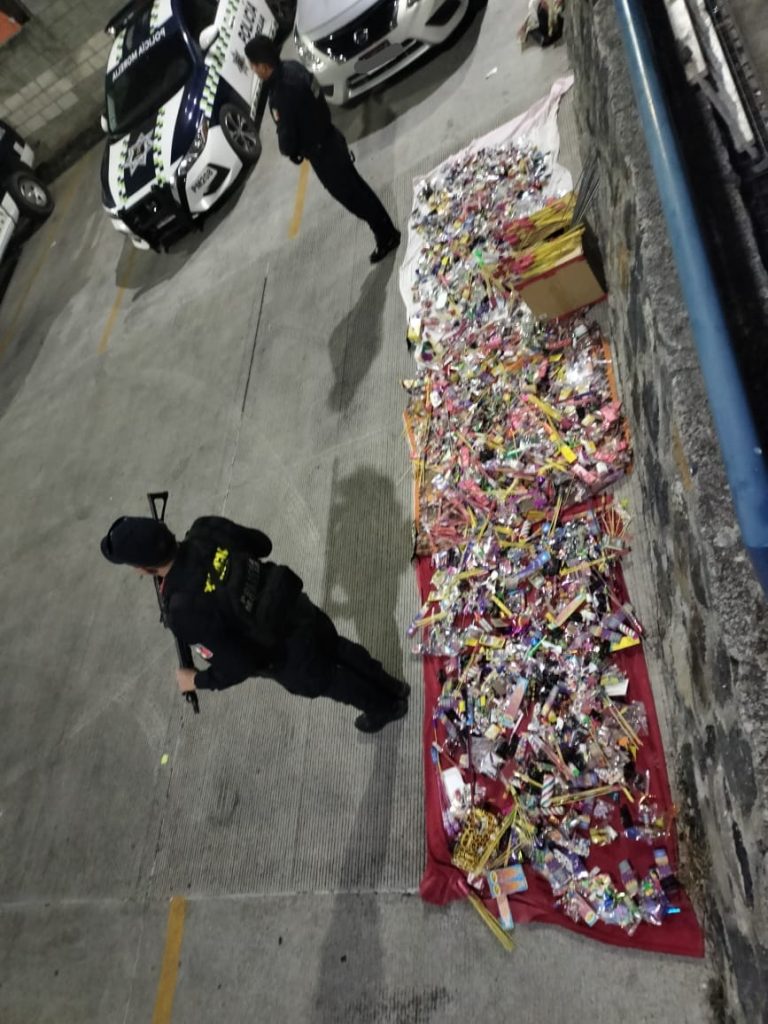 Asegura Policía Morelia pirotecnia en colonias de la capital
